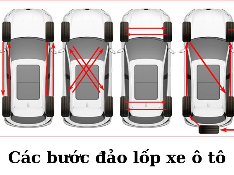 Các bước đảo lốp xe ô tô